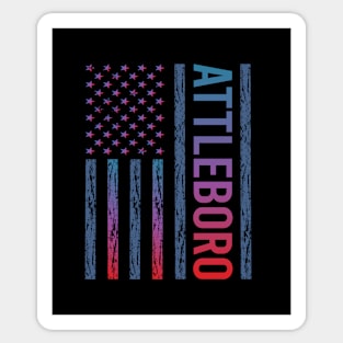 Blue Red Flag - Attleboro Sticker